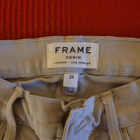 FRAME DENIM Le Skinny de Jeanne Tan Denim Jeans Size 25 Midrise Stretch - Picture 3 of 10